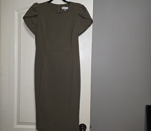 Calvin Klein Khaki Midi Dress